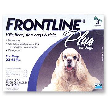 Frontline Plus for Dogs 23-44 lbs